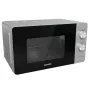 Solo mikrobangų krosnelė Gorenje MO20E1S — 20 L, 800 W, sukamoji rankenėlė, 270 mm padėklas, nerūdijantis plienas/juoda