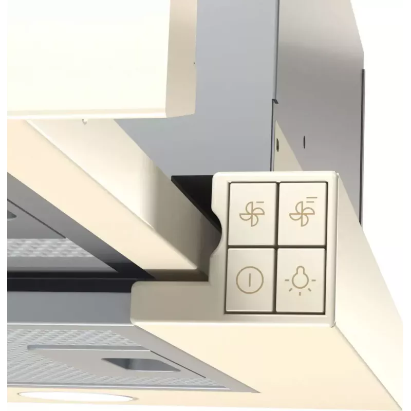 Įmontuojamas gartraukis Gorenje BHP62CLI, aliumininis filtras, triukšmo lygis: D