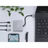 USB-C į HDMI ir USB šakotuvas NATEC Fowler Mini — USB 2.0 Type-C, HDMI, USB-A ir USB-C prievadai, pilka