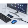 USB-C į HDMI ir USB šakotuvas NATEC Fowler Mini — USB 2.0 Type-C, HDMI, USB-A ir USB-C prievadai, pilka