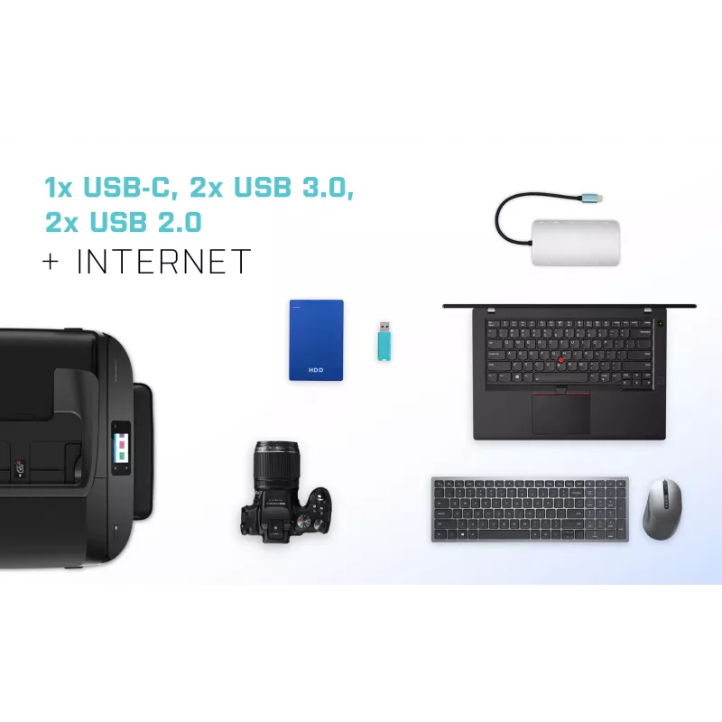 i-tec Metal USB-C Nano 3x Display Dock stotelė su Power Delivery 100 W