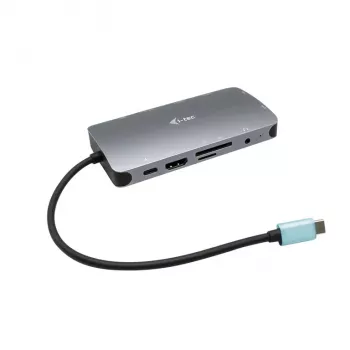 Docking stotelė i-tec Metal USB-C Travel Nano Dock HDMI/VGA su LAN ir Power Delivery 100 W