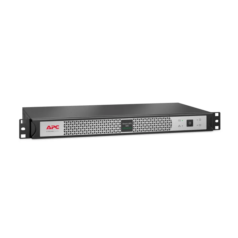 APC Smart-UPS Li-ion SCL500RMI1UNC – 4x C13, trumpas gylis, stelažinis/bokštinis/sieninis montavimas, NMC, 500VA