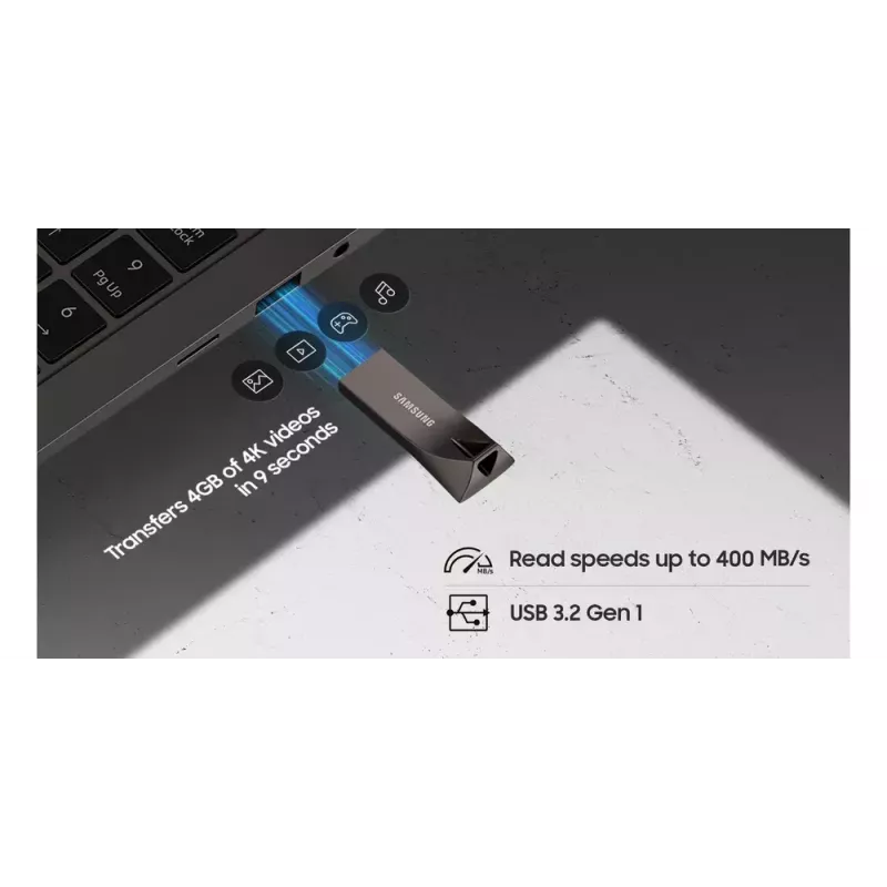 Samsung MUF-256BE USB atmintukas 256 GB USB Type-A 3.2 Gen 1 (3.1 Gen 1) Pilka