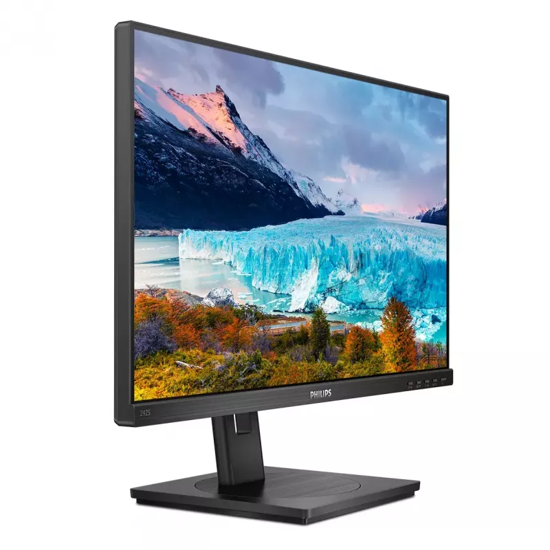 Philips S Line 242S1AE/00 monitor kompiuterinis 60.5 cm (23.8 colio) 1920 x 1080 pikselių Full HD LED juodas