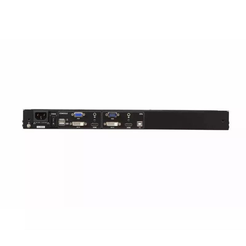 ATEN CL3800NW 18,5 col. dvigubo bėgelio konsolė su USB HDMI-DVI-VGA Full HD