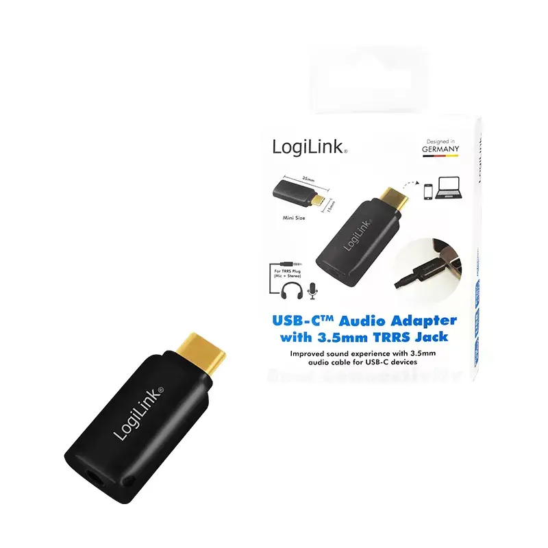 Prijungimo keitiklis LogiLink UA0356 (USB-C → 3,5 mm)