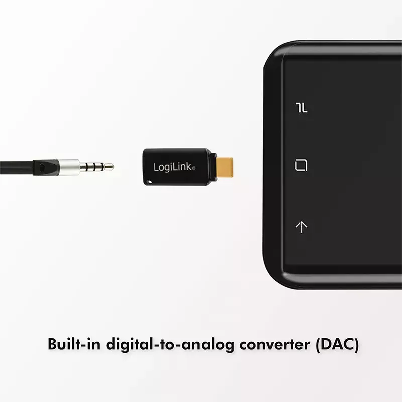 Prijungimo keitiklis LogiLink UA0356 (USB-C → 3,5 mm)