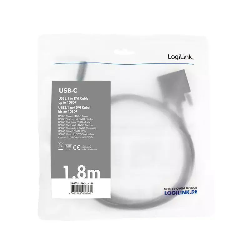 USB grafikos adapteris LogiLink UA0331 Juodas