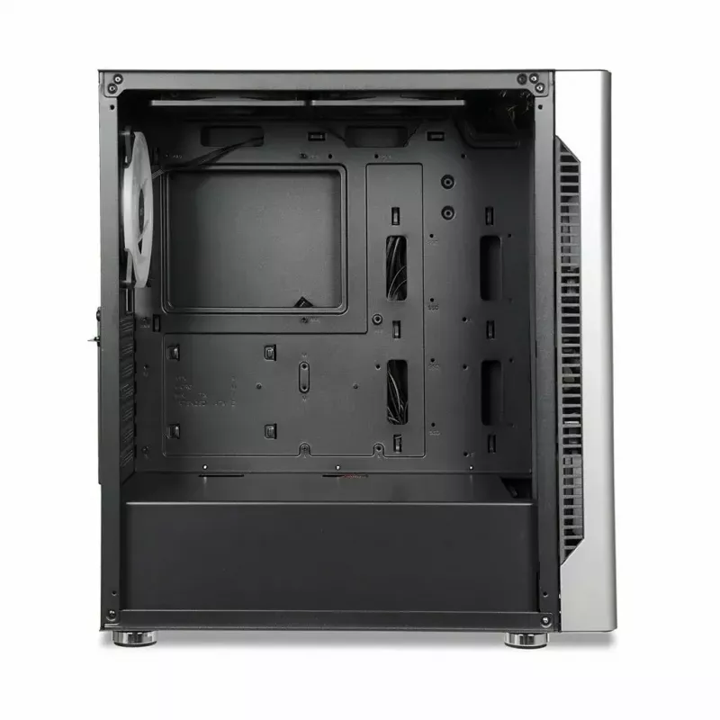 Korpusas IBOX Chiron ZH68 Gaming, ATX Midi-Tower, EATX palaikymas, juodas, šoninis langas, apšvietimas