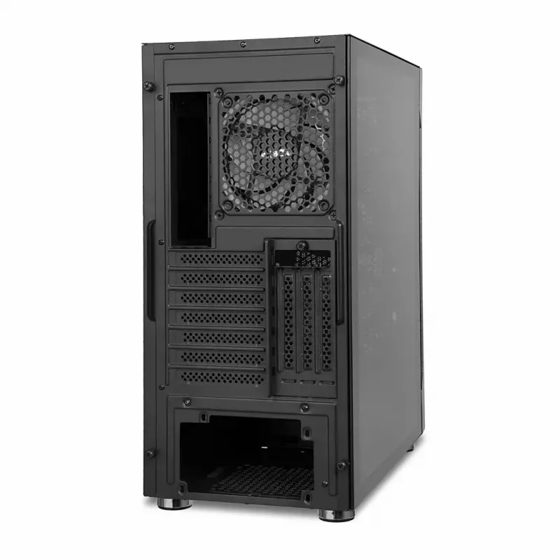 Korpusas IBOX Chiron ZH68 Gaming, ATX Midi-Tower, EATX palaikymas, juodas, šoninis langas, apšvietimas