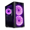 Korpusas IBOX Chiron ZH68 Gaming, ATX Midi-Tower, EATX palaikymas, juodas, šoninis langas, apšvietimas