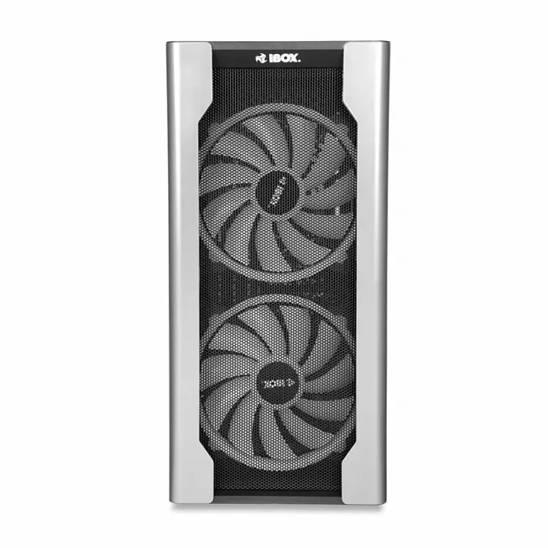 Korpusas IBOX Chiron ZH68 Gaming, ATX Midi-Tower, EATX palaikymas, juodas, šoninis langas, apšvietimas