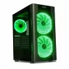 Korpusas IBOX Chiron ZH68 Gaming, ATX Midi-Tower, EATX palaikymas, juodas, šoninis langas, apšvietimas