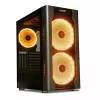 Korpusas IBOX Chiron ZH68 Gaming, ATX Midi-Tower, EATX palaikymas, juodas, šoninis langas, apšvietimas