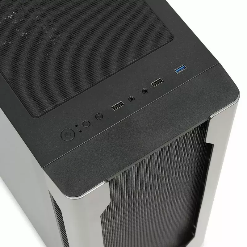 Korpusas IBOX Chiron ZH68 Gaming, ATX Midi-Tower, EATX palaikymas, juodas, šoninis langas, apšvietimas