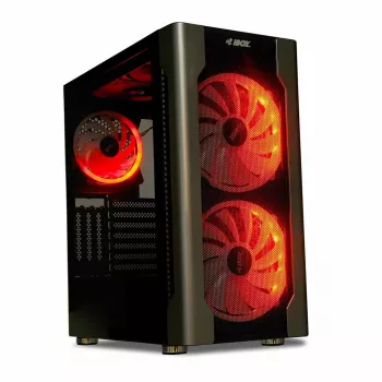 Korpusas IBOX Chiron ZH68 Gaming, ATX Midi-Tower, EATX palaikymas, juodas, šoninis langas, apšvietimas