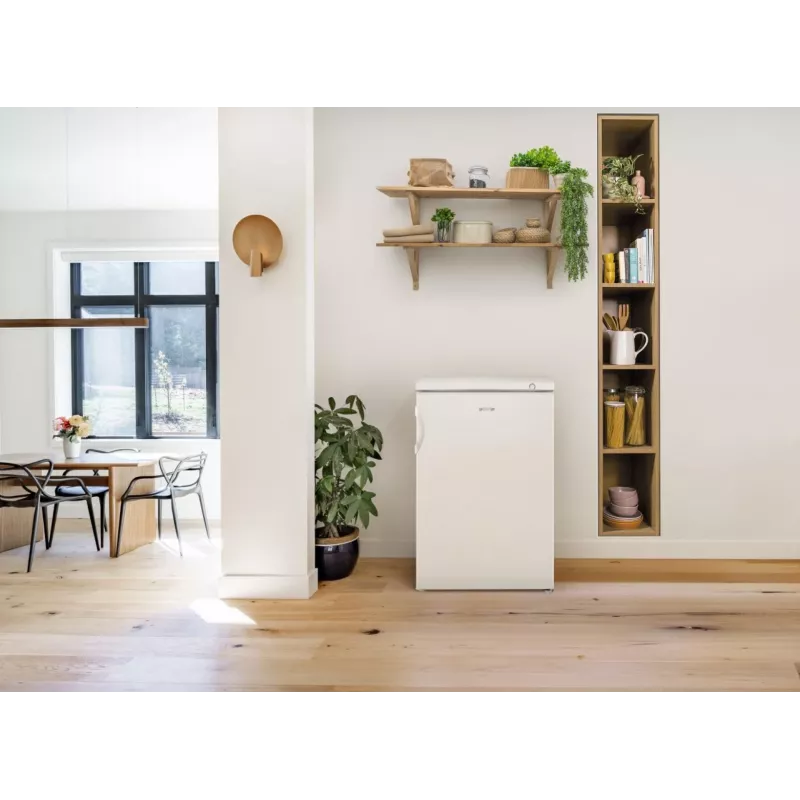 Šaldiklis stovimas Gorenje F492PW — 82 L, baltas, 4 žvaigždutės, dešinės pusės vyriai, 165 kWh/metus