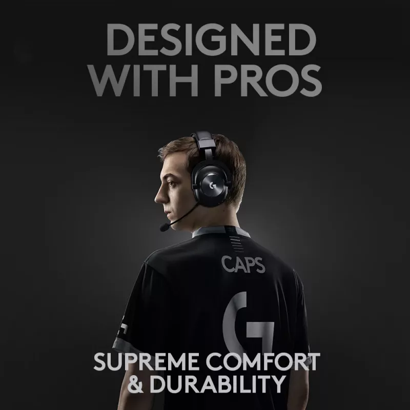 LOGITECH Pro X Wireless Lightspeed Gaming Ausinės Juodos