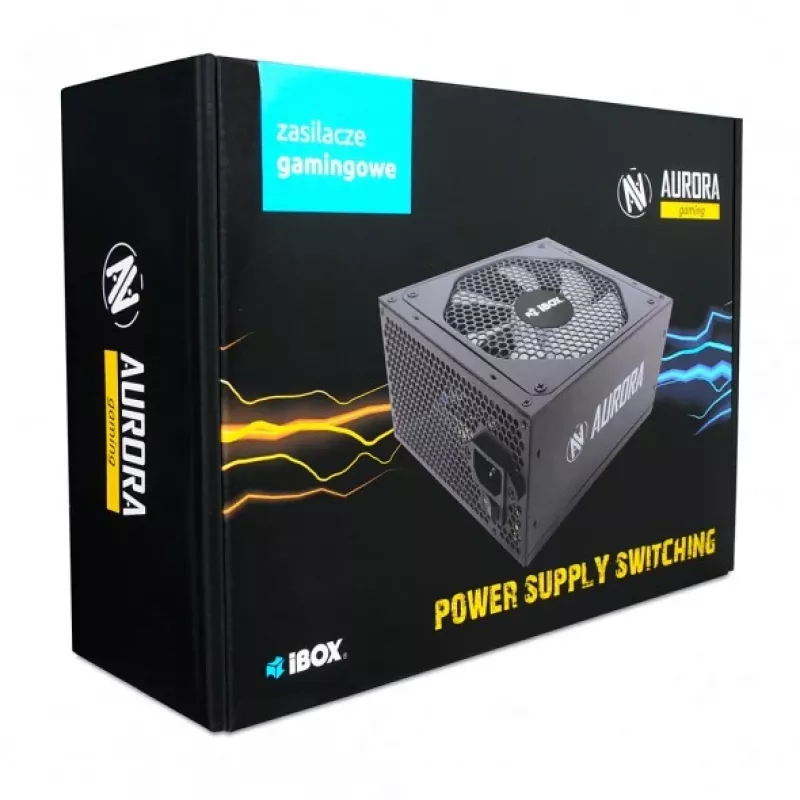 Maitinimo blokas IBOX iBox Aurora 700 W, nepertraukiamas, 230 V, pasyvus aušinimas, bokštinis 150×140×85 mm