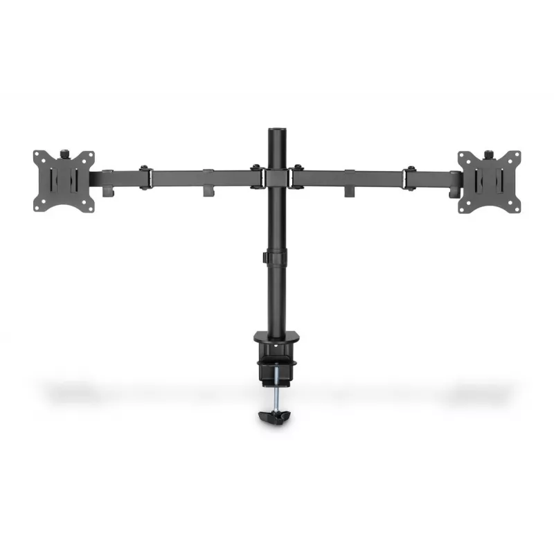 DIGITUS Universalus dviejų monitorių laikiklis su spaustuku 17-32 colių 2x 8 kg (maks.) Juodas