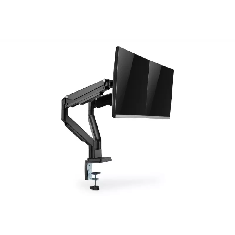 DIGITUS Universalus dviejų monitorių laikiklis su dujine spyruokle ir spaustuku 17-32 col. 2x 9 kg