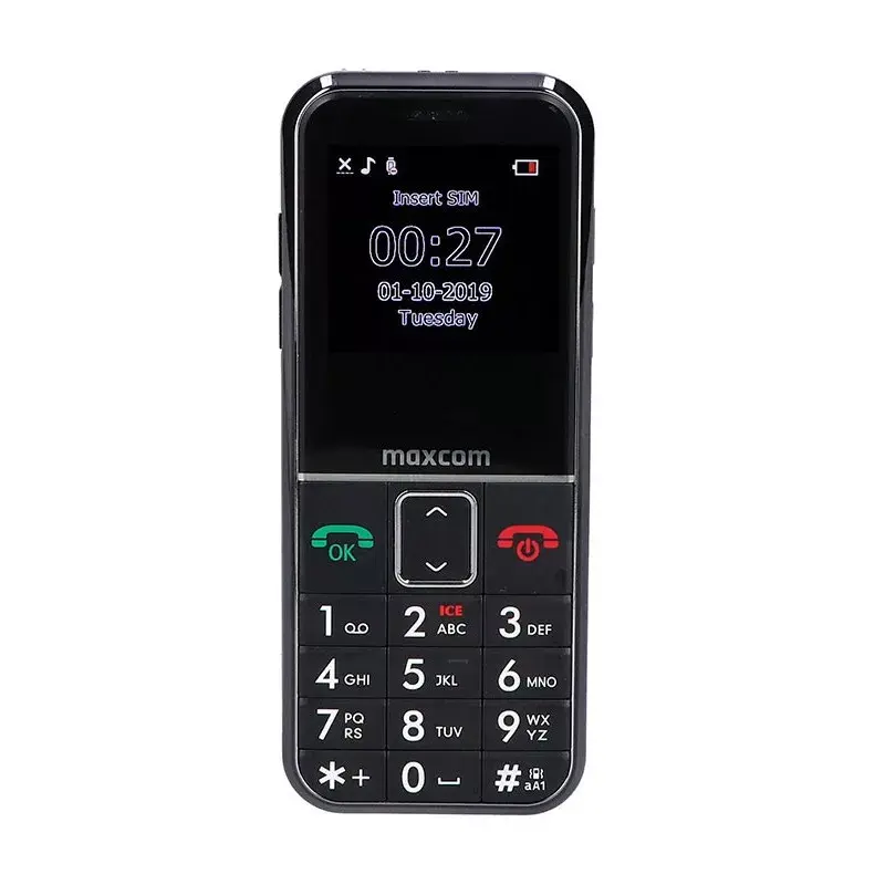 Mobilusis telefonas MaxCom MM730 2,2 colio juodas