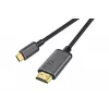 DIGITUS USB-C – HDMI adapteris, 2 m, 4K/30 Hz, juodas, metalinis korpusas