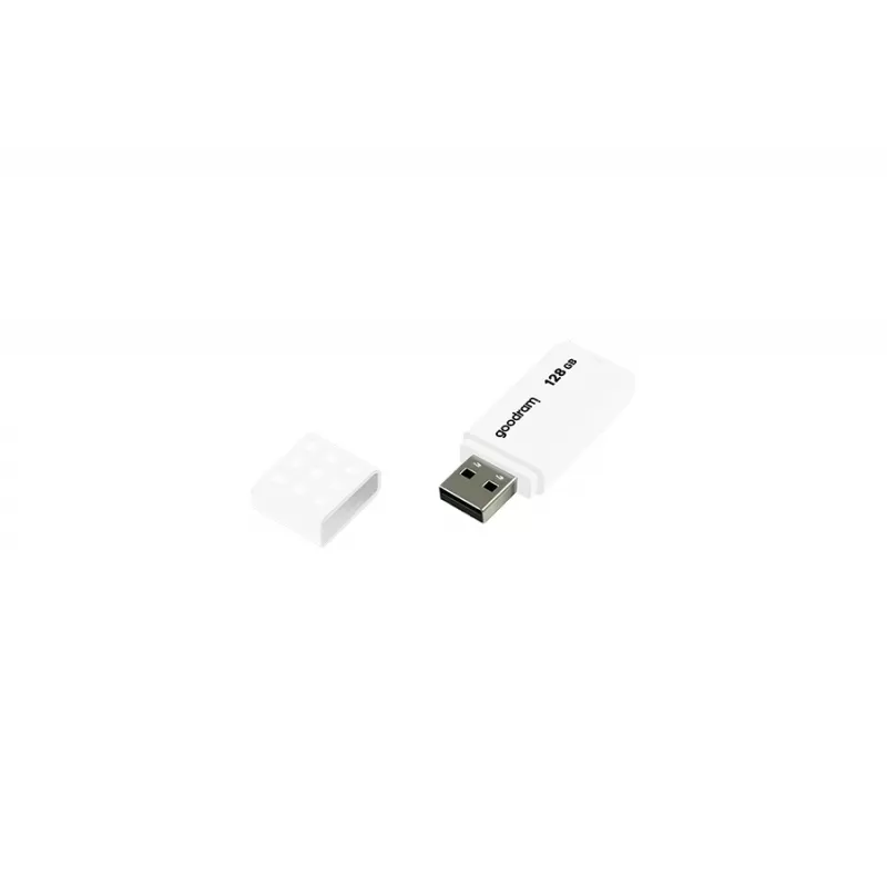 USB atmintukas GOODRAM UME2 128 GB USB 2.0 Type-A, baltas, 20 MB/s skaitymas, 5 MB/s rašymas