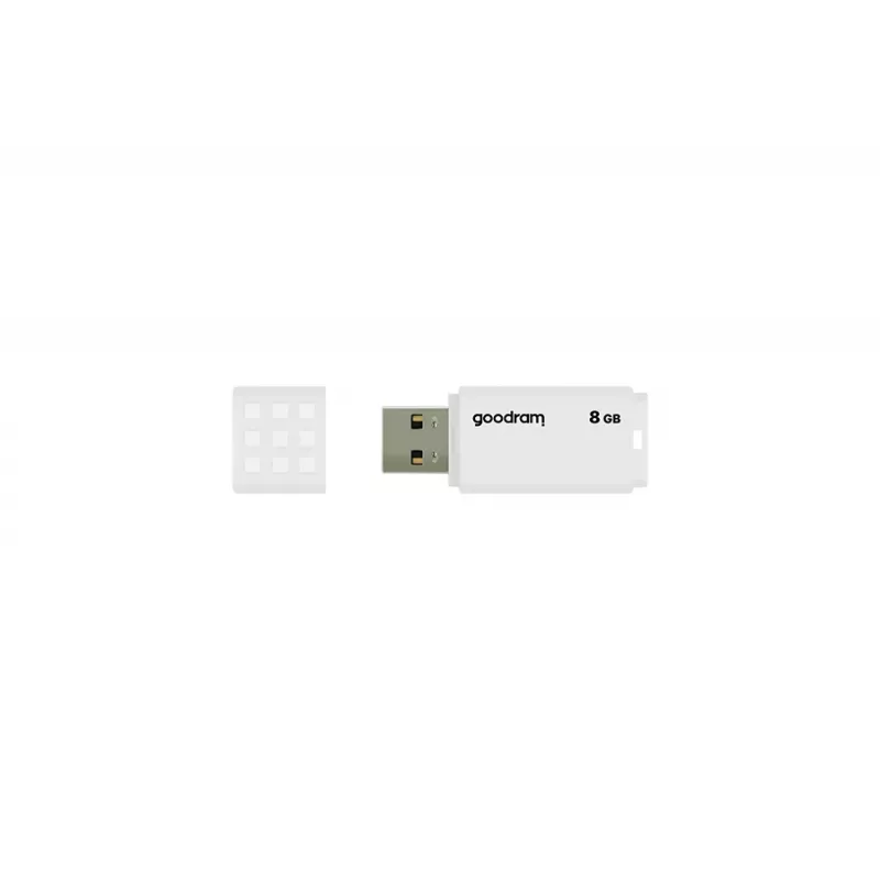 USB atmintukas GOODRAM UME2 8 GB USB 2.0 Type-A, baltas, 20 MB/s skaitymas, 5 MB/s rašymas