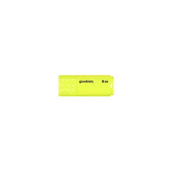 USB atmintukas GOODRAM UME2 8 GB USB 2.0 Type-A, geltonas, su dangteliu