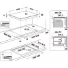 Whirlpool WS Q4860 NE juoda įmontuojama 60 cm zoninė indukcinė kaitlentė 4 zonos