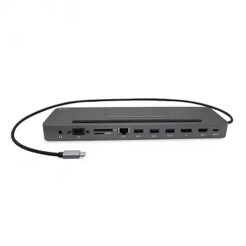 i-tec Metal USB-C ergonominė 4K 3x monitorių prijungimo stotelė su 85 W įkrovimu