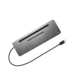 i-tec Metal USB-C ergonominė 4K 3x monitorių prijungimo stotelė su 85 W įkrovimu
