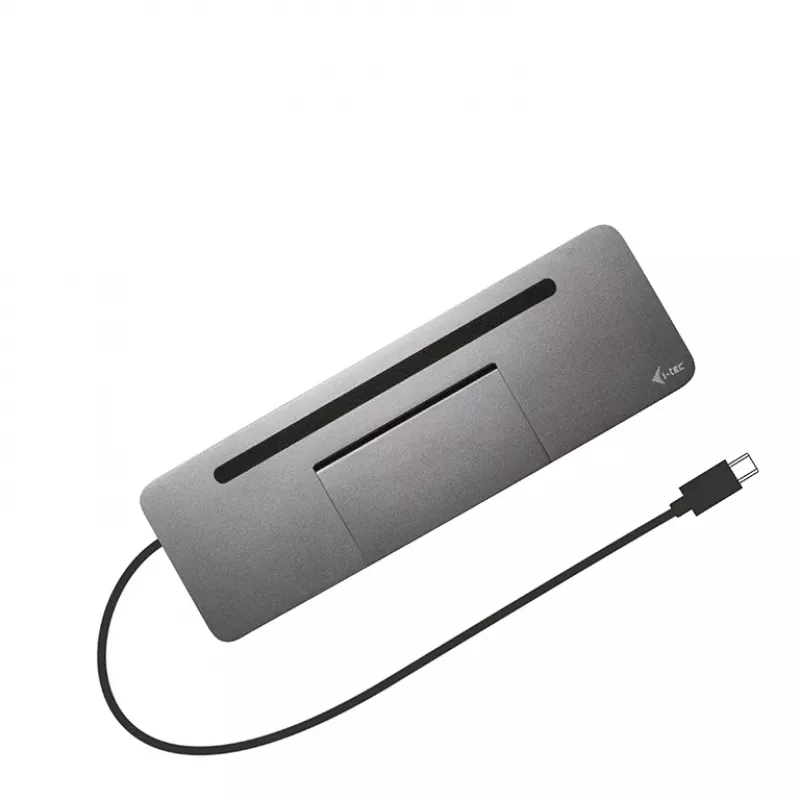 i-tec Metal USB-C ergonominė 4K 3x monitorių prijungimo stotelė su 85 W įkrovimu