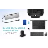 i-tec Metal USB-C ergonominė 4K 3x monitorių prijungimo stotelė su 85 W įkrovimu
