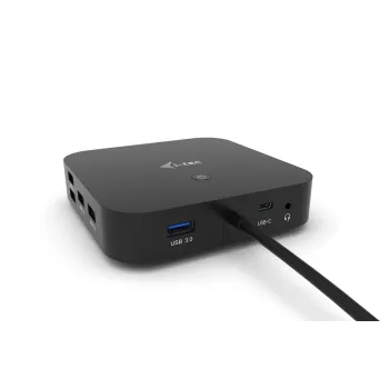 i-tec USB-C dviejų monitorių dokų stotelė su 100 W įkrovimu