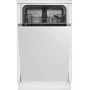 Įmontuojamas indaplovė BEKO DIS35026 — siaura 45 cm, 10 komplektų, 48 dB, 5 programų, E energijos klasė
