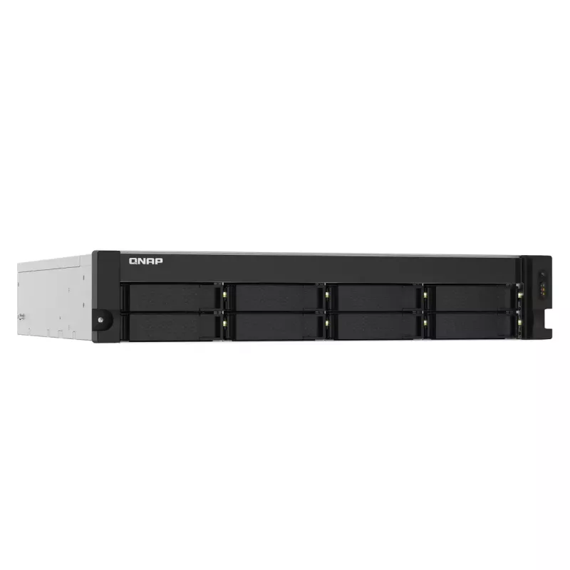 QNAP TS-832PXU NAS stelažinis (2U) Annapurna Labs AL324 4 GB DDR4 0 TB QNAP Turbo System Aliuminis, Juoda