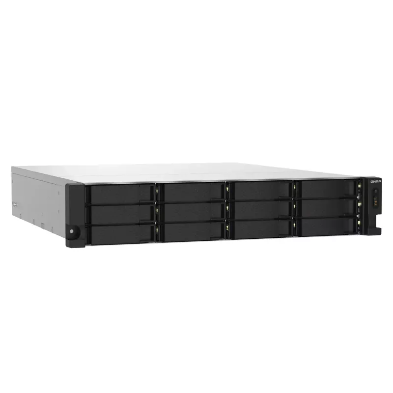 QNAP TS-1232PXU-RP NAS stovas (2U) Annapurna Labs AL324 4 GB DDR4 0 TB QNAP QTS Juoda