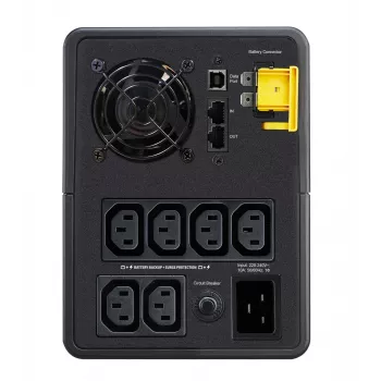 APC Back-UPS 2200VA bokštinis UPS, 230V, 6x IEC C13, AVR, linijinis interaktyvus, 2.2 kVA, 1200 W, sinusinė banga