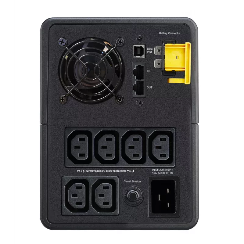 APC Back-UPS 2200VA bokštinis UPS, 230V, 6x IEC C13, AVR, linijinis interaktyvus, 2.2 kVA, 1200 W, sinusinė banga