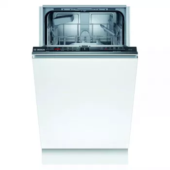 Indaplovė įmontuojama Bosch Serie 2 SPV2IKX10E, siaura 45 cm, 9 komplektai, 48 dB, 5 programos, nerūdijančio plieno vidus