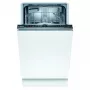 Indaplovė įmontuojama Bosch Serie 2 SPV2IKX10E, siaura 45 cm, 9 komplektai, 48 dB, 5 programos, nerūdijančio plieno vidus