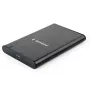 GEMBIRD EE2-U3S-6 USB 3.1 2,5 colio SATA HDD dėklas su Type-C prievadu, šlifuotas aliuminis - juoda