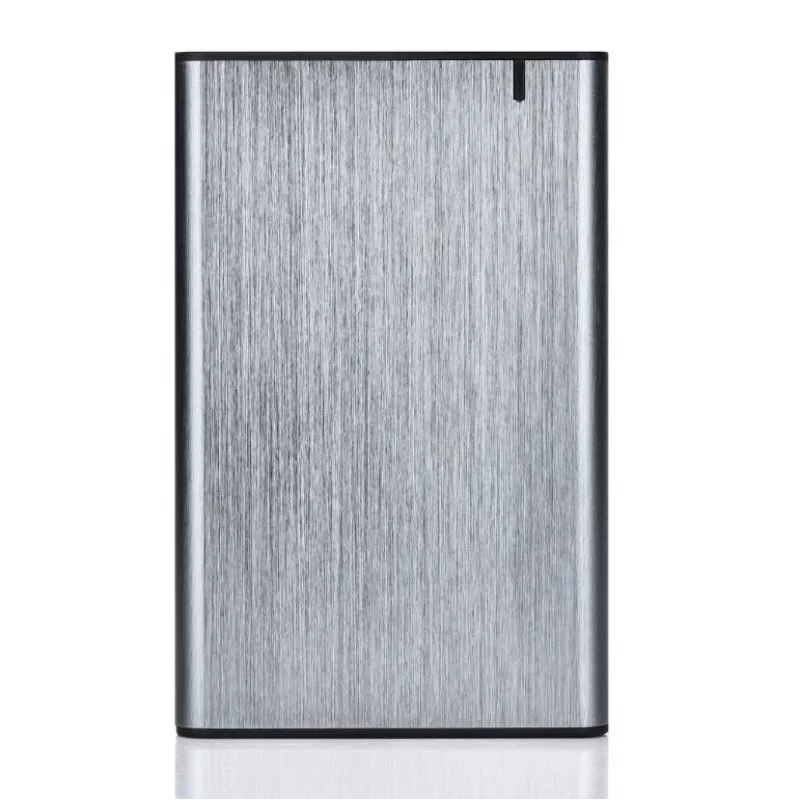 Gembird EE2-U3S-6-GR išorinis 2.5 inch SATA HDD/SSD dėklas su USB 3.1 Type-C, šlifuotas aliuminis, pilka