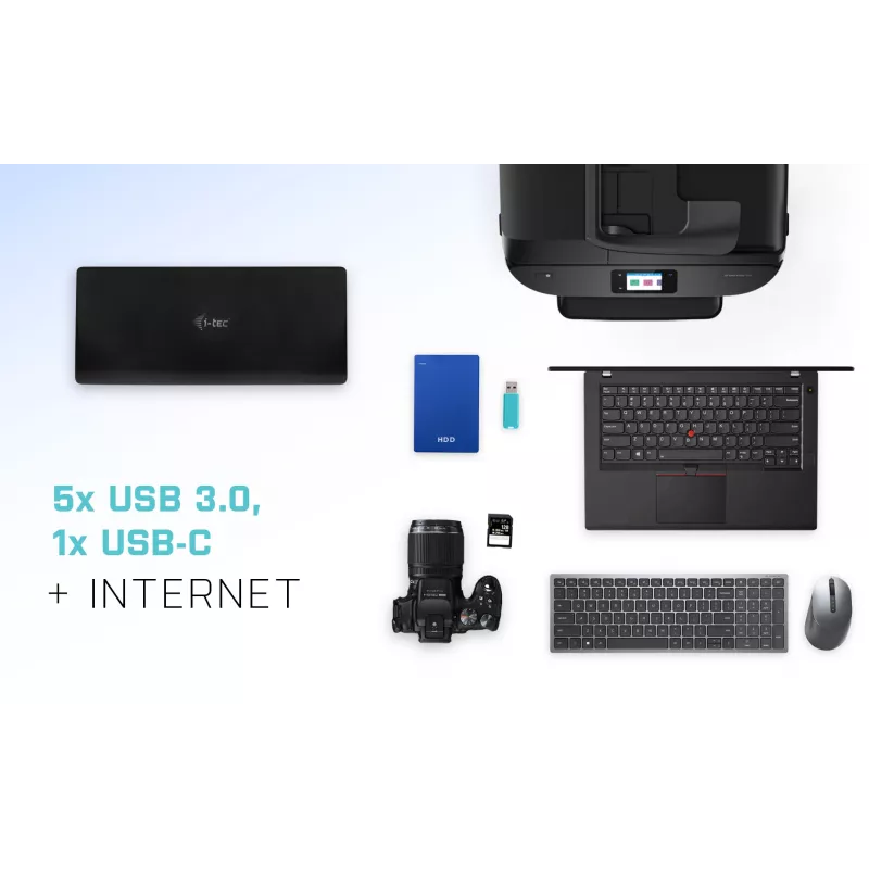 Dokavimo stotelė i-tec USB-C Quattro su keturiais ekranais ir 85 W įkrovimu