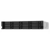 QNAP TS-1273AU-RP-8G NAS / saugojimo serveris stelaže (2U) Ryzen Embedded V1500B 8 GB DDR4 0 TB QNAP QTS Aliuminis, Juoda