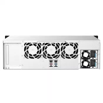 QNAP TS-1673AU-RP-16G NAS/saugyklos serveris Rack (3U) Ryzen Embedded V1500B 16 GB DDR4 0 TB QNAP QTS Juoda, Pilka