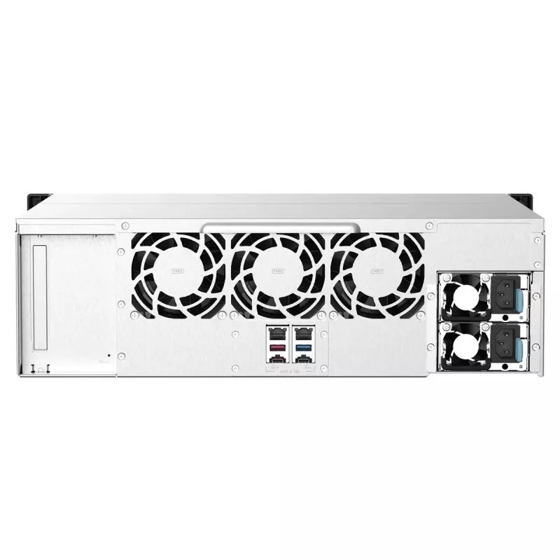 QNAP TS-1673AU-RP-16G NAS/saugyklos serveris Rack (3U) Ryzen Embedded V1500B 16 GB DDR4 0 TB QNAP QTS Juoda, Pilka